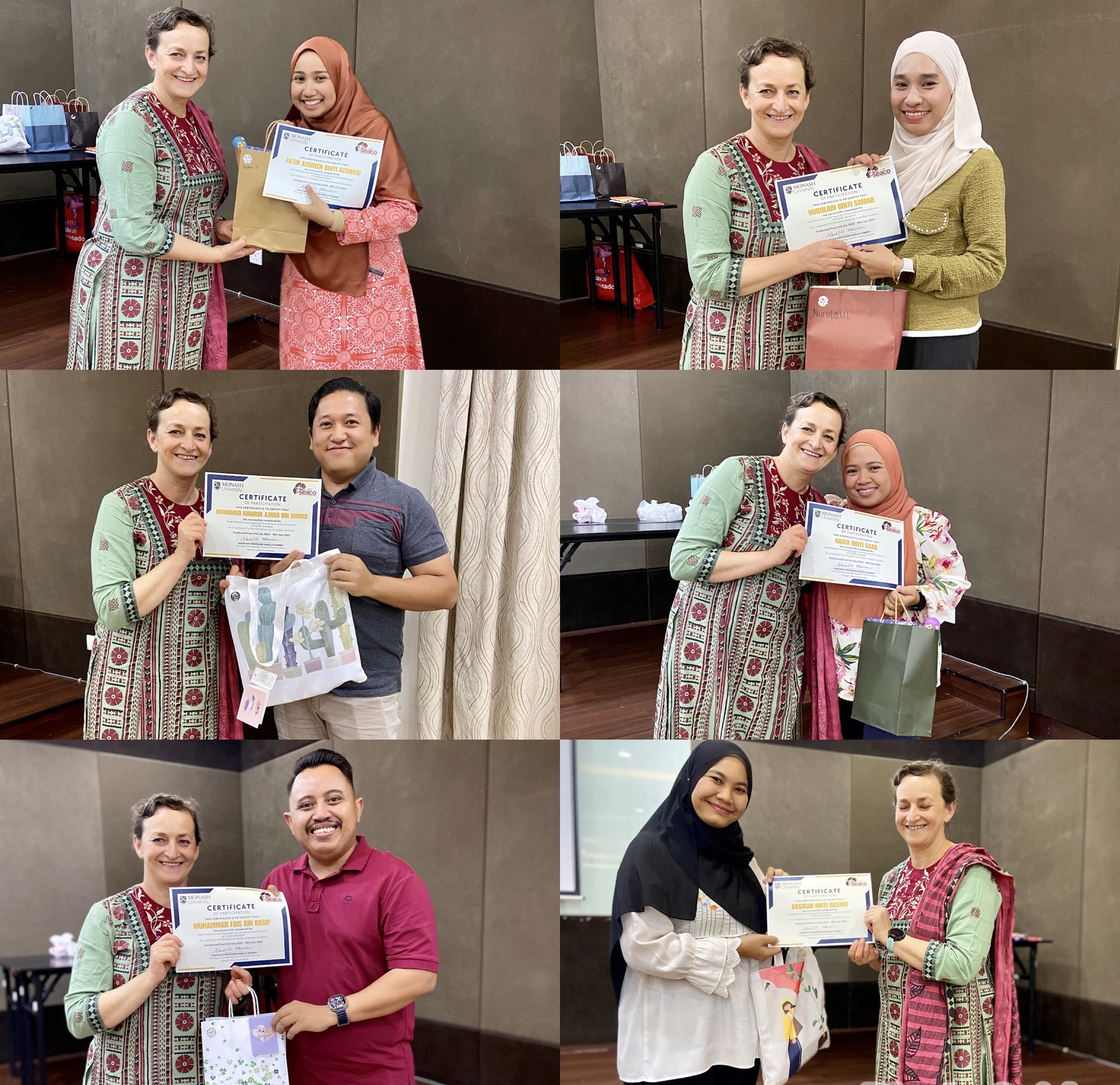 Field Methods in Anthropology and International Development 2023 Farewell Dinner