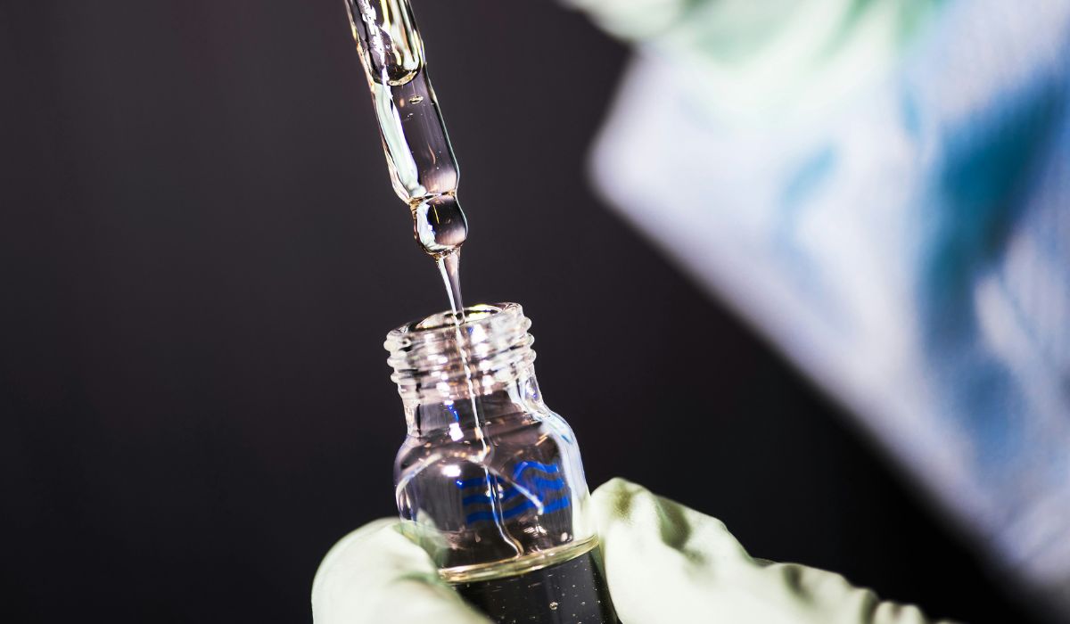 vaccine vial close up