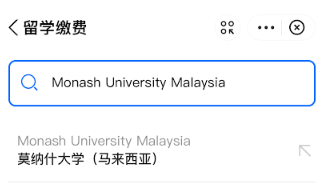 MUM Alipay Step 2 - Search