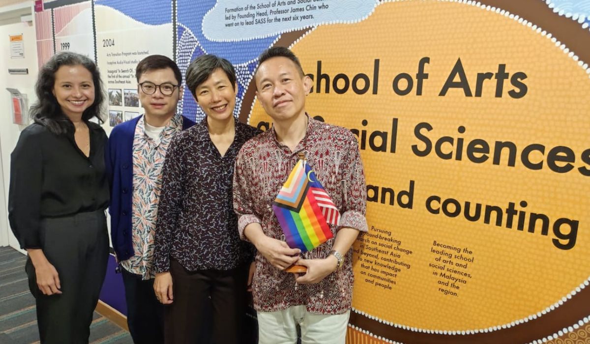 gender studies team group with professor adeline
