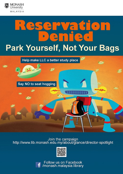 Park yourself not your bag