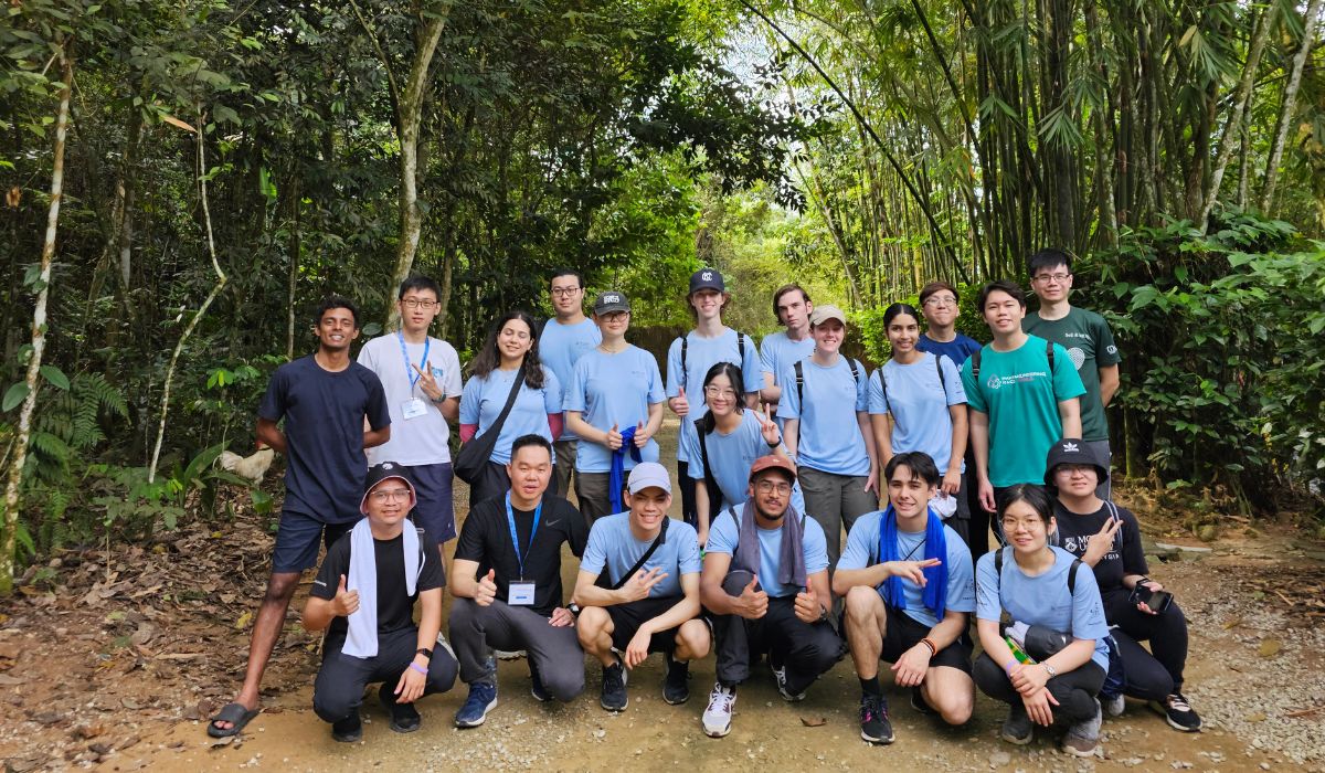 etec students after a hike