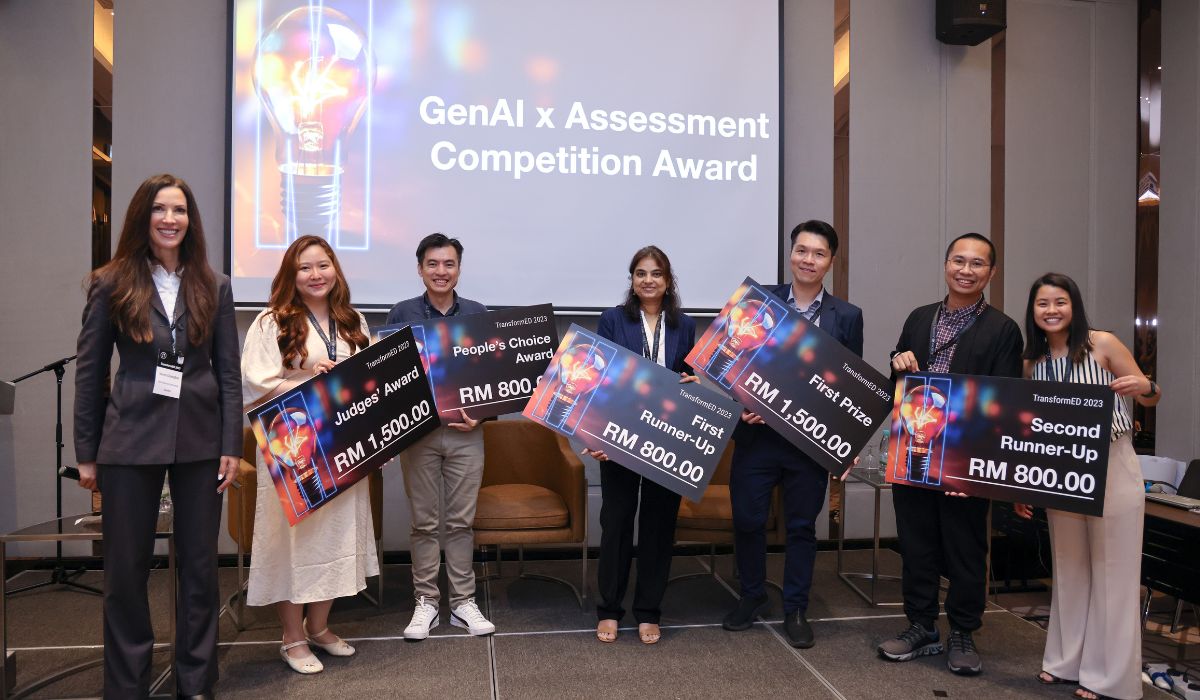 transformED winners holding prize