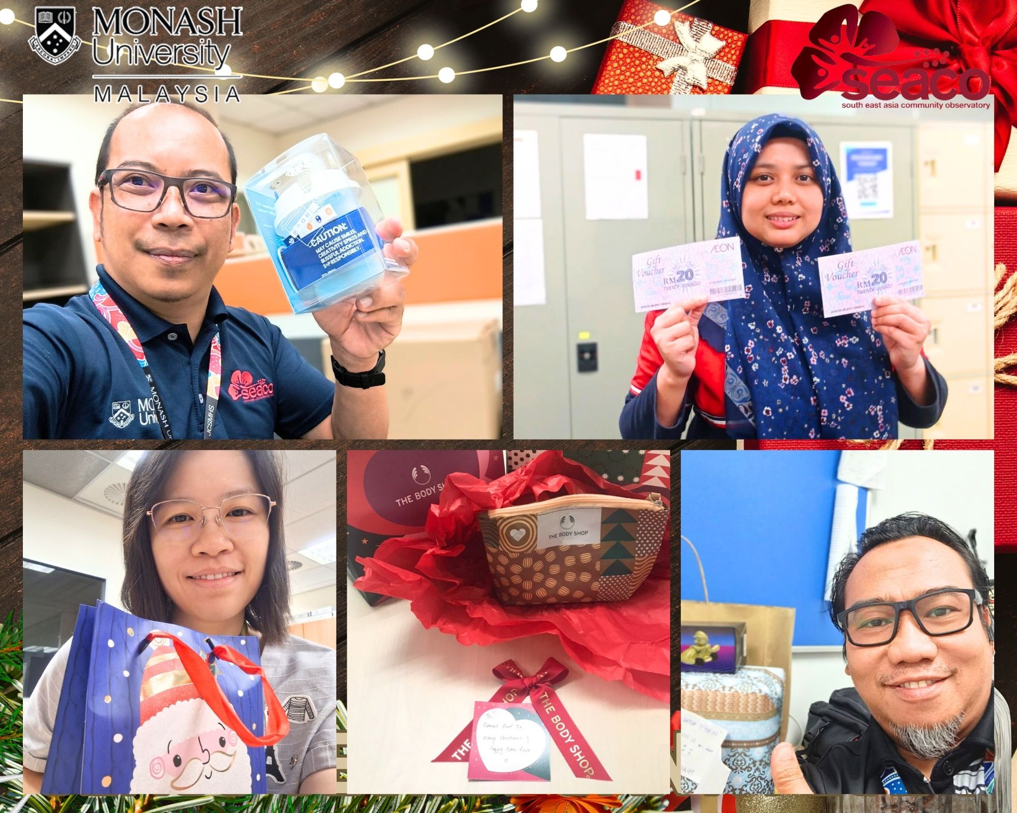 SEACO, School of Medicine and Health Sciences, Monash University Malaysia &ndash; SEACO 2024 Secret Santa Staff Activity 1