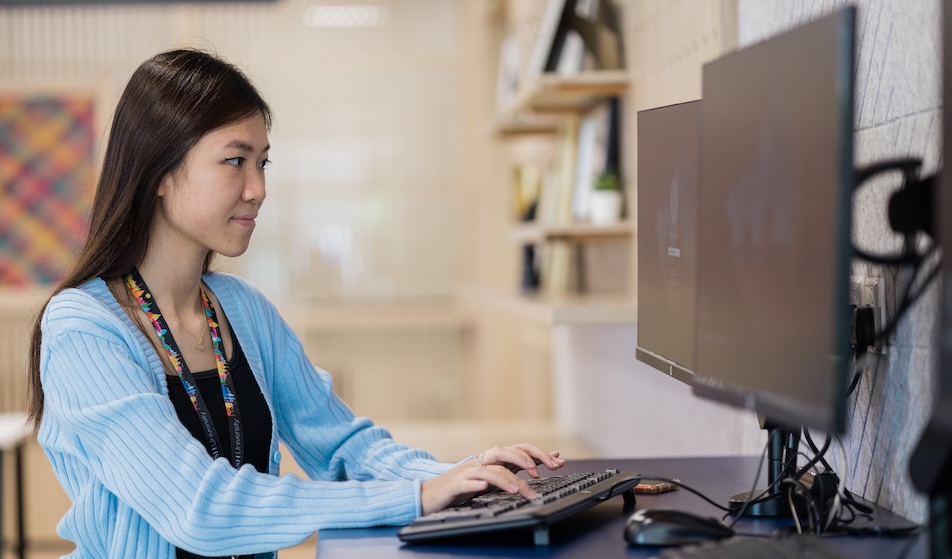 A student on a gap year working to gain experience before higher education