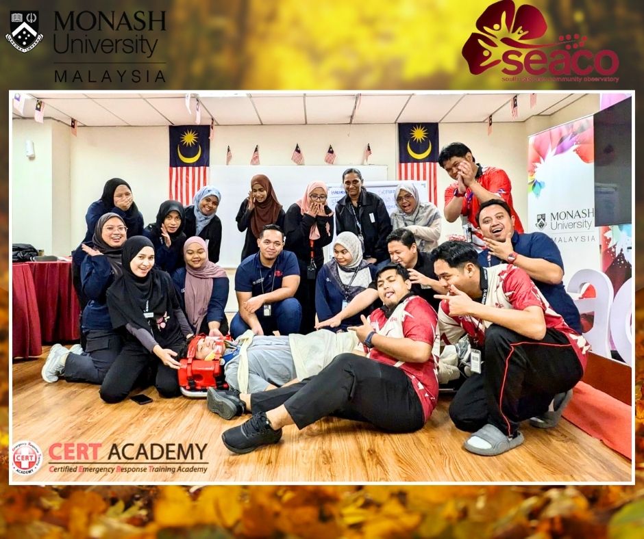 SEACO, School of Medicine and Health Sciences, Monash University Malaysia &ndash; Basic Occupational First Aid, CPR & AED Training 1