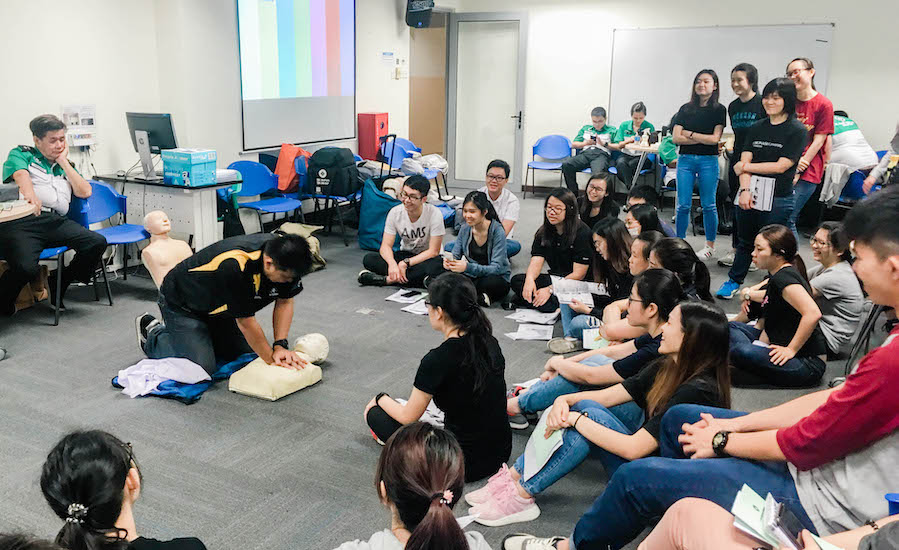 Monash Malaysia pharmacy students engaged in hands-on practical learning