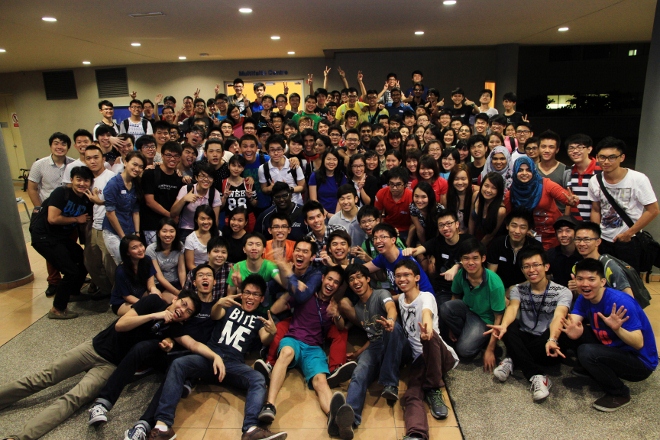 Group picture at the end of the event. An astounding 152 participants